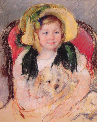 Sara with her Dog Mary Cassatt